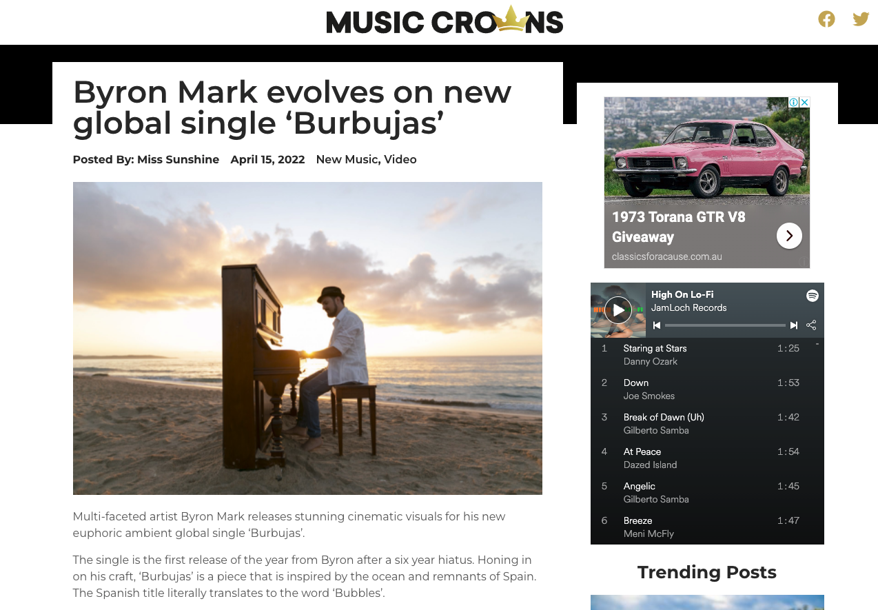 Music Crowns Article Burbujas