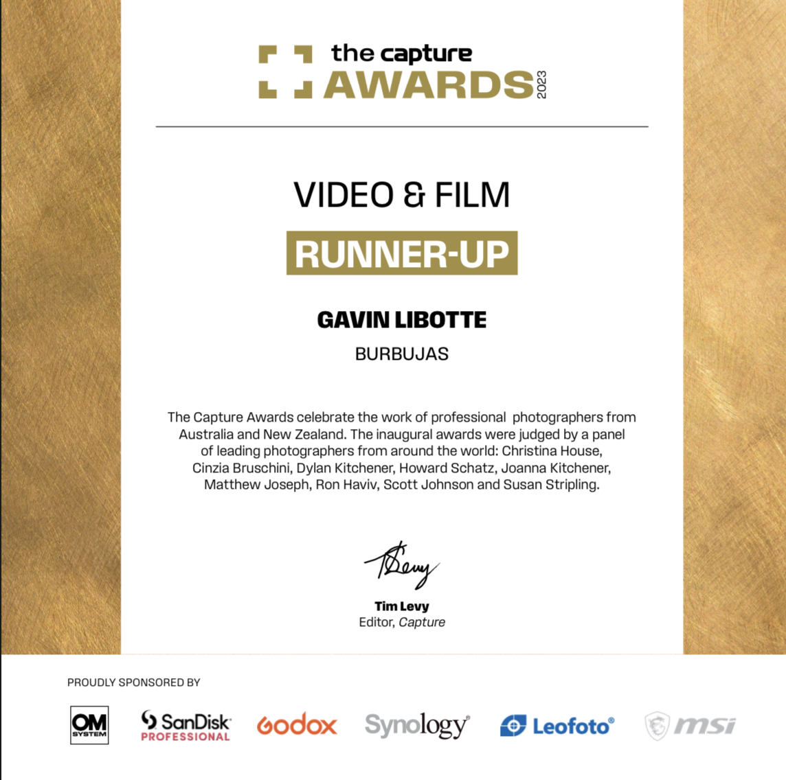 Burbujas Film Clip 2nd Place